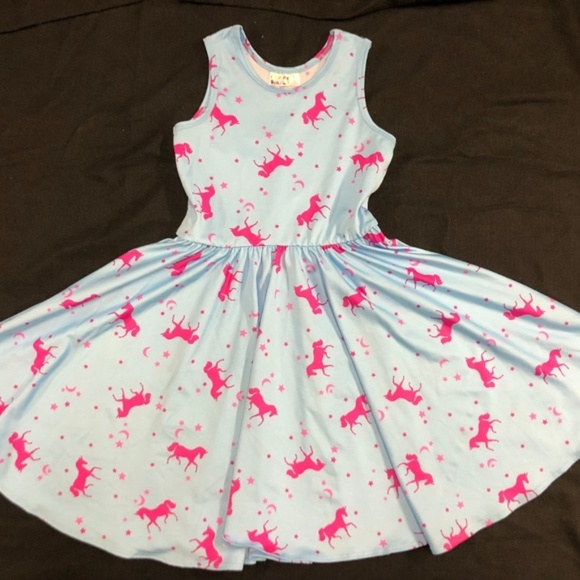 unicorn dress girl size 7